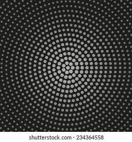 Abstract vector radial dotted background