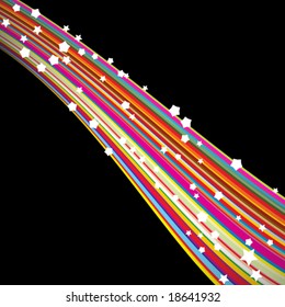 Abstract vector rainbow background