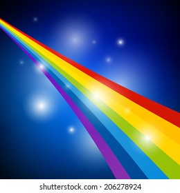 Abstract Vector Rainbow Illustration