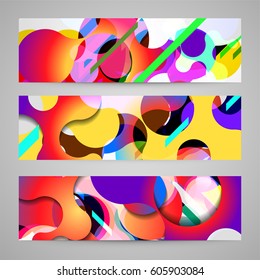 Abstract vector raindrop card