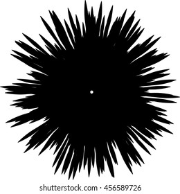 Abstract vector rays on white background. Explosive illustration with dynamic shapes