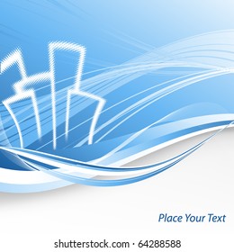 abstract vector  for real estate or construction company with copy space