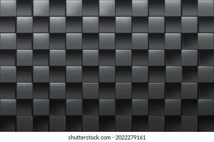 Abstract vector realistic cubic background.