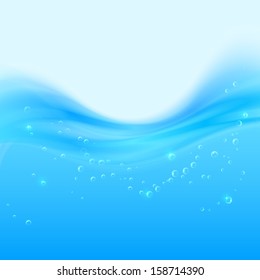 Abstract vector realistic water background