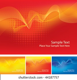 abstract vector red background