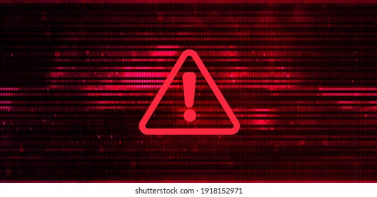 Abstract Vector Red Background. Malware, or Hack Attack Concept