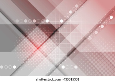 Abstract vector red background/circular elements and halftone effect. 