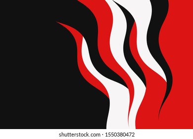 Abstract vector red and black background with curved lines. Pattern backdrop for landing pages.