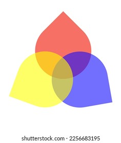abstract vector in red blue yellow color,logo design,concept logo