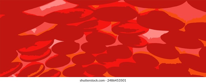 abstract vector red color lampion background imlek luminar