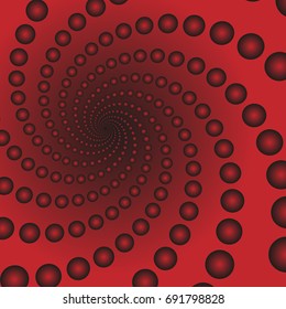Abstract vector red fractal background