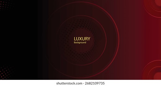 Vetor abstrato vermelho e ouro fundo moderno conceito criativo fundo