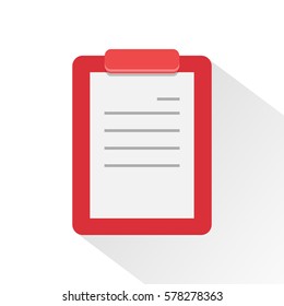 Abstract vector red organizer with shadows