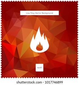 Abstract vector red polygonal background. The vector illustration for ui, web games, tablets, wallpapers, and patterns.