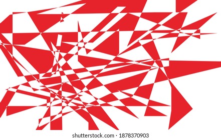 Abstract vector red triangle background