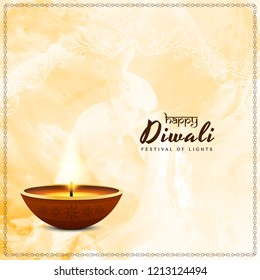 Abstract vector religious Happy Diwali festival background