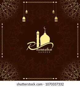 Abstract vector religious Ramadan Kareem background