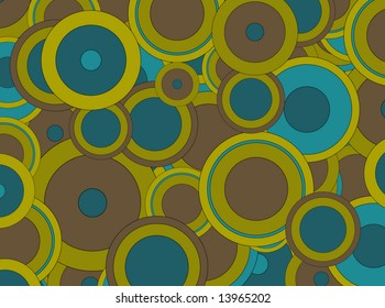 Abstract Vector Retro Circle background