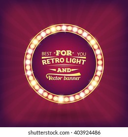 Abstract vector retro light background. Art illustration template design for web and mobile app, creative business info graphic, brochure, banner, presentation, concept poster, booklet, document.