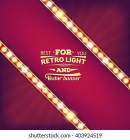 Abstract vector retro light background. Art illustration template design for web and mobile app, creative business info graphic, brochure, banner, presentation, concept poster, booklet, document.