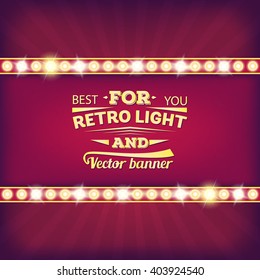 Abstract vector retro light background. Art illustration template design for web and mobile app, creative business info graphic, brochure, banner, presentation, concept poster, booklet, document.