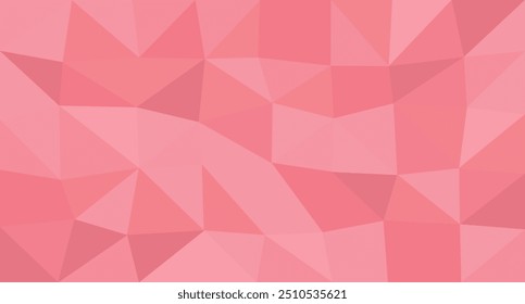 Abstract vector retro pattern of geometric shapes. red gradient mosaic backdrop. Geometric hipster triangular background.