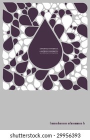 abstract vector retro poster with straws