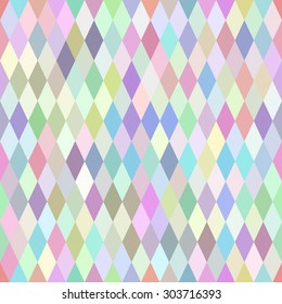 Abstract vector rhomb color seamless background