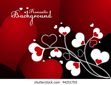 Abstract vector romantic background for your business card