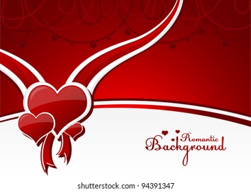 Abstract vector romantic background for your business card