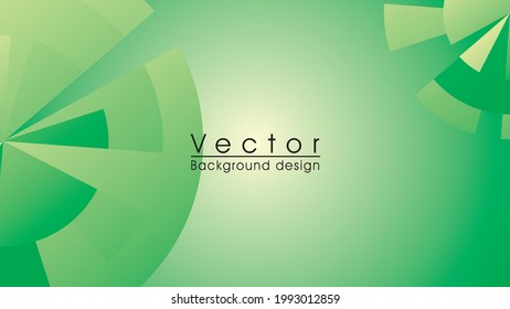 Abstract vector with rotating circle object, disc, science, futuristic, energy technology concept. Digital image, stripes with green light, speed and motion blur over green background, gradation