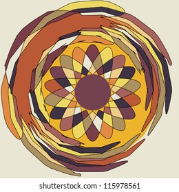Abstract vector round