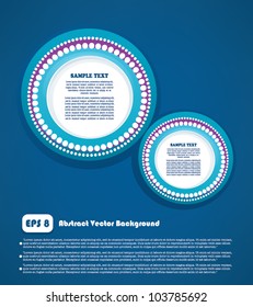 abstract vector round background for your text