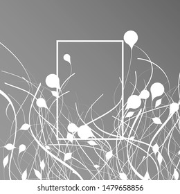 abstract vector of a round and  line with a white frame