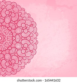 Abstract vector round ornament background for Your design