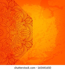 Abstract vector round ornament background for Your design