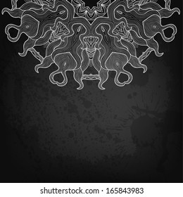 Abstract vector round ornament background for Your design