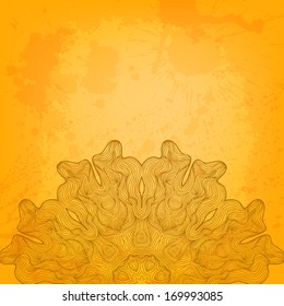 Abstract vector round ornament background for Your design