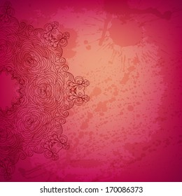Abstract vector round ornament background for Your design