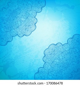 Abstract vector round ornament background for Your design