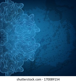 Abstract vector round ornament background for Your design