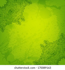 Abstract vector round ornament background for Your design