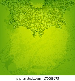 Abstract vector round ornament background for Your design