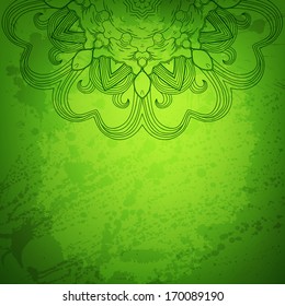 Abstract vector round ornament background for Your design
