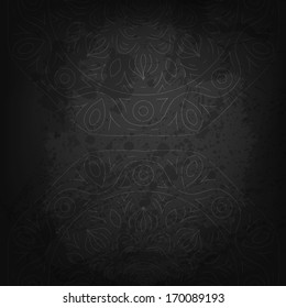 Abstract vector round ornament background for Your design