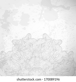 Abstract vector round ornament background for Your design