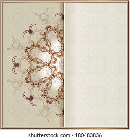 Abstract vector round ornament background for Your design