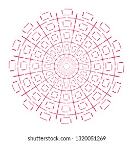 Abstract vector round seamless labyrint  on white background. 
