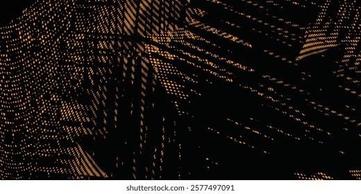 Abstract Vector Scalable Banner Yellow Dots Halftone Retro Spilled Ink Paper Rough Print