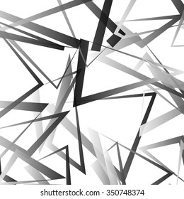 Abstract vector with scattered, angular edgy shapes.